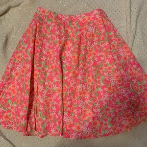 Lilly Pulitzer pink midi skirt